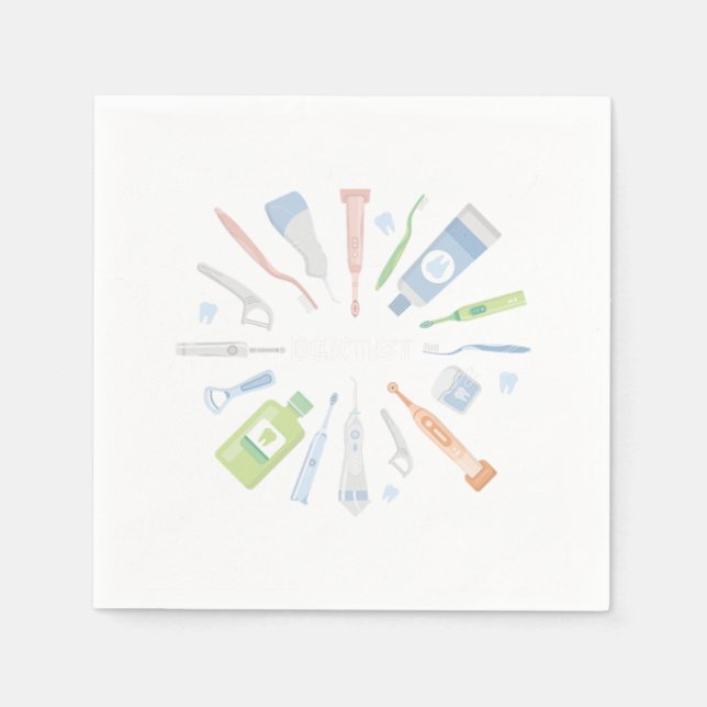 Servilleta De Papel Dentista Dentista Diente Médica Higiénico Gif (Anverso)