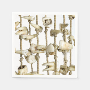 Servilleta De Papel Dentografía dental divertida con dentaduras