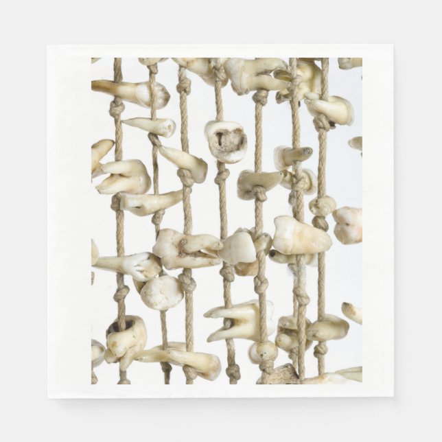 Servilleta De Papel Dentografía dental divertida con dentaduras (Anverso)