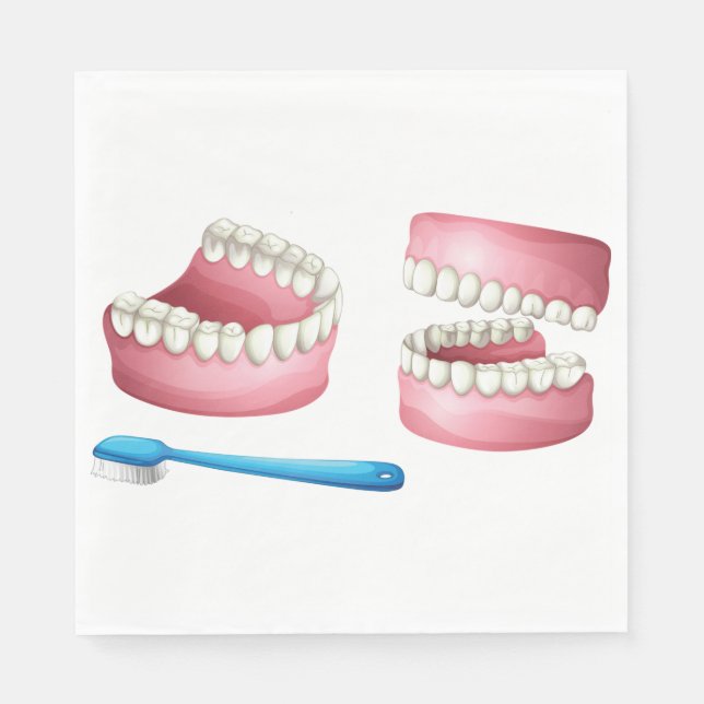Servilleta De Papel Dentures Paper Napkins (Anverso)