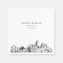 Servilleta De Papel Denver Boda Papel Cocktail Napkin