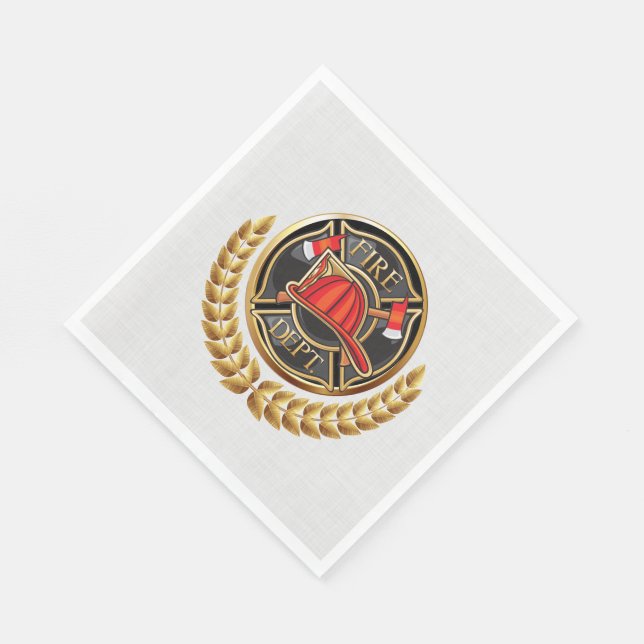 Servilleta De Papel Departamento de Bomberos (Esquina)