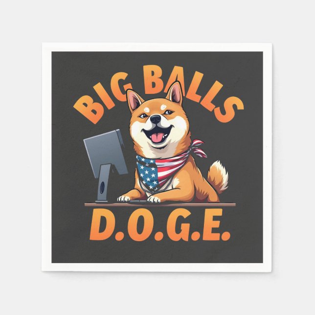 Servilleta De Papel Departamento de Eficiencia Gubernamental de Big Ba (Anverso)