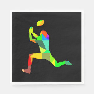 Servilleta De Papel Deporte del futbolista africano del arco iris