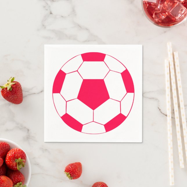 Servilleta De Papel Deportes De Fútbol De Baloncesto Rosa (In situ)