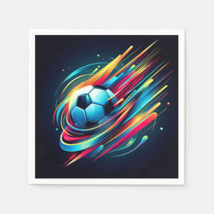 Servilleta De Papel Deportes de velocidad de fútbol ciberpunk futurist