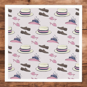 Servilleta De Papel Derby Fancy Gorras and ShoPattern Preppy