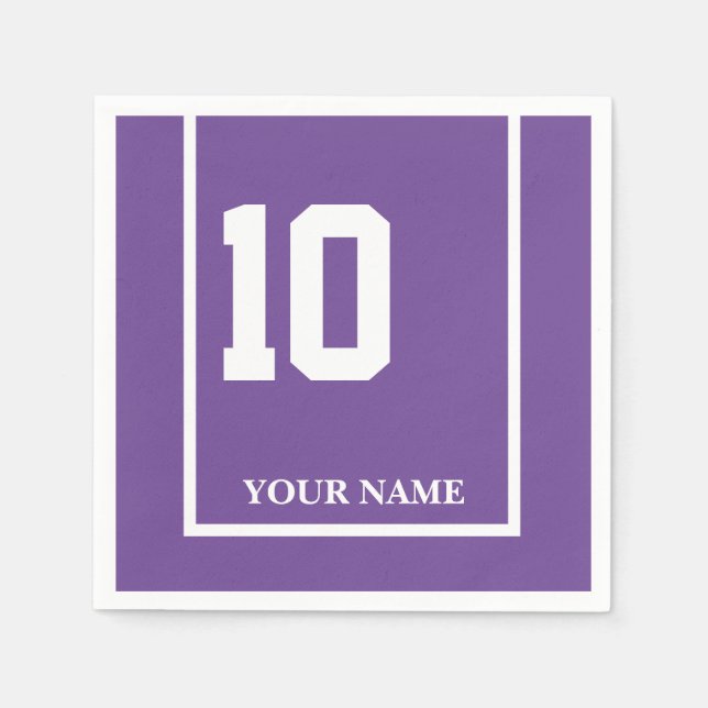 Servilleta De Papel Derby Horse Race Purple 10 Personalizado (Anverso)