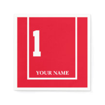 Derby Horse Race Red 1 Papel personalizado Napkin