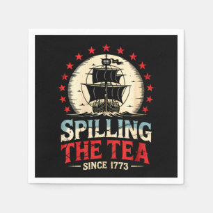 Servilleta De Papel Derramamiento del té desde la cosecha estadouniden