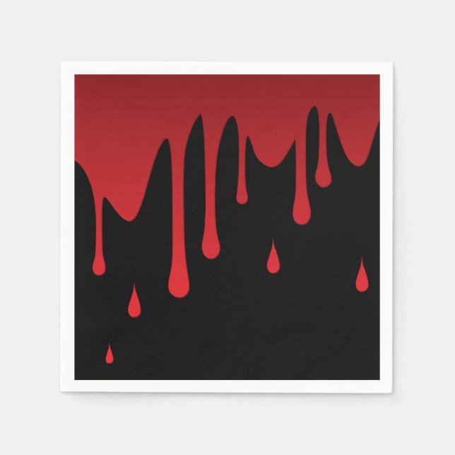 Servilleta De Papel Derrame de sangre (Anverso)