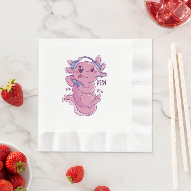 Servilleta De Papel Desafío de jugador de Axolotl Blast (In situ)