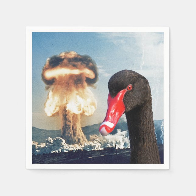 Servilleta De Papel Desastre del cisne negro (Anverso)