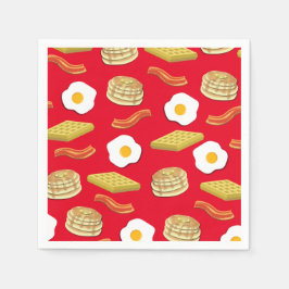 Servilleta De Papel Desayuno Brunch Cumpleaños Fiesta Niños Cute