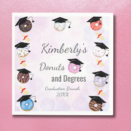 Servilleta De Papel Desayuno de graduación Donuts and Degrees