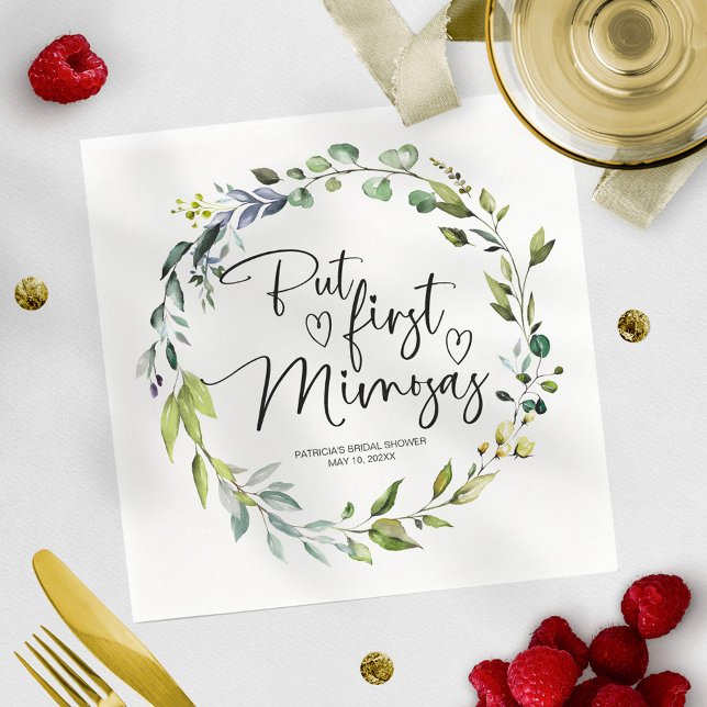 Servilleta De Papel Desayuno Mimosa para Despedida de Soltera (Subido por el creador)