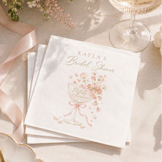 Servilleta De Papel Desayuno Nupcial Petals & Prosecco (Subido por el creador)