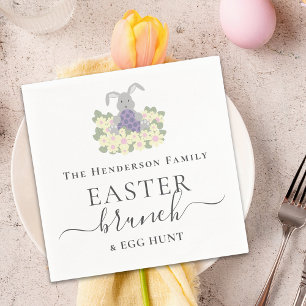 Servilleta De Papel Desayuno y búsqueda de huevos de Pascua personaliz