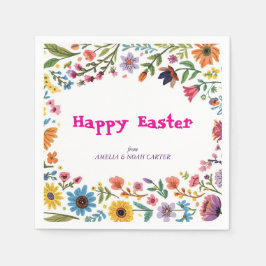 Servilleta De Papel Desayuno y búsqueda de Pascua floral colorido