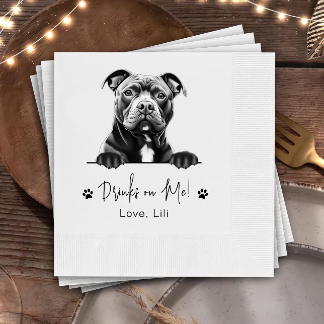 Servilleta De Papel Descartar Bebidas Personalizadas De Dibujo Perro S (Subido por el creador)