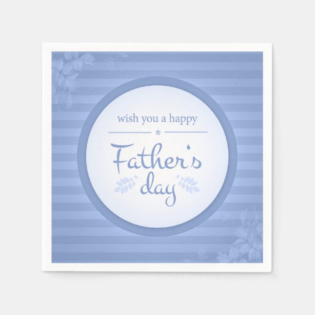 Servilleta De Papel desear feliz día de los padres (Anverso)