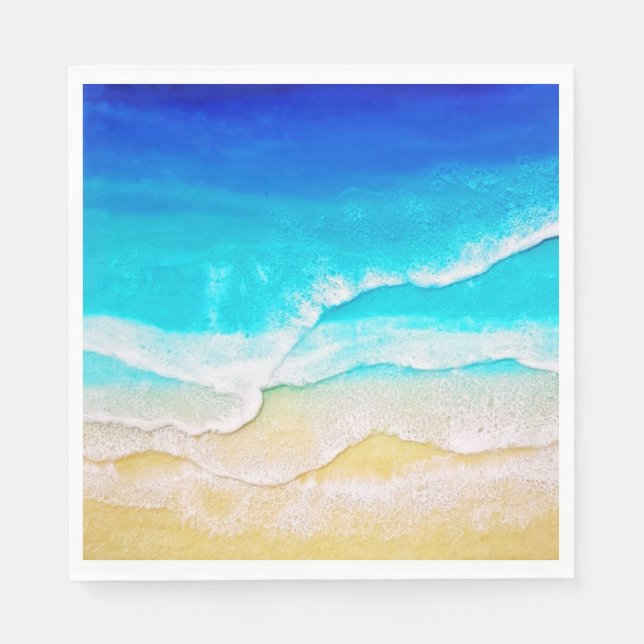 Servilleta De Papel Desenlace de playa (Anverso)