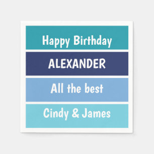 Servilleta De Papel Deseos de cumpleaños de Guay