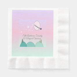 Servilleta De Papel Deseos invernales bajo la luna pastel