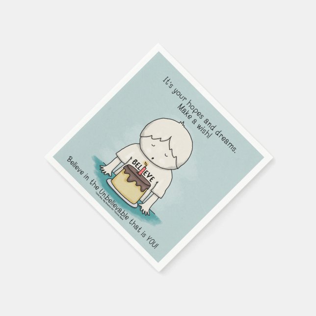 Servilleta De Papel Deseos son esperanzas y sueños (Borde)