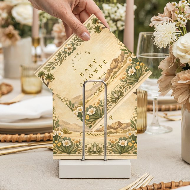 Servilleta De Papel Desert Botanical Baby Shower (Subido por el creador)