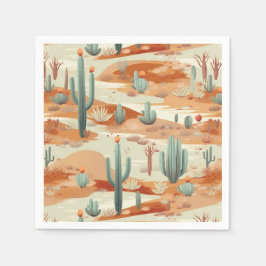 Servilleta De Papel Desert Landscape Paper