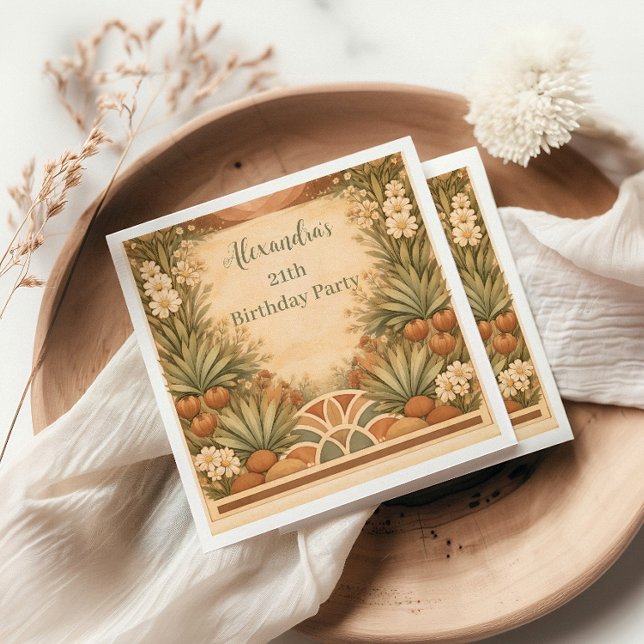 Servilleta De Papel Desert Wildflower Garden Birthday (Subido por el creador)