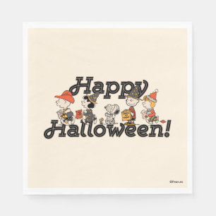 Servilleta De Papel Desfile Feliz Halloween de la Pandilla de Peanuts