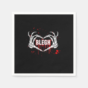 Servilleta De Papel Desglose sangriento, Skeleton Heart Hands Emo, Met