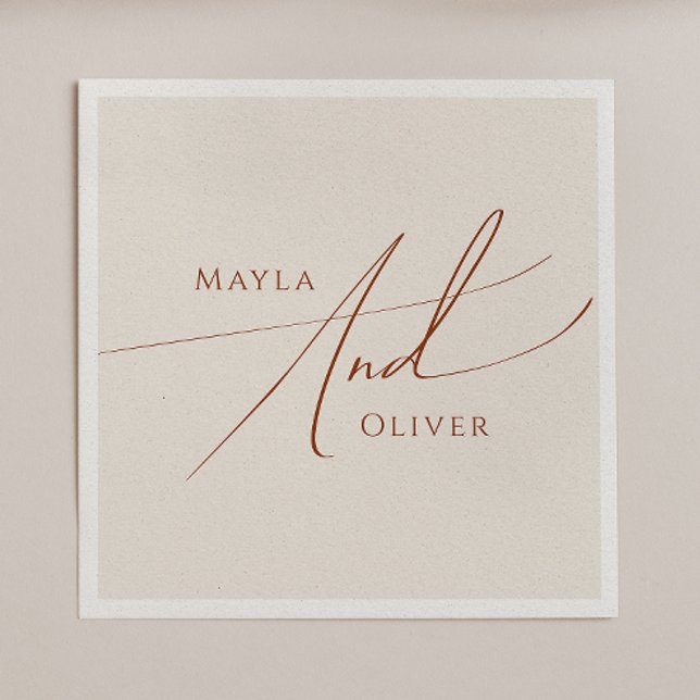 Servilleta De Papel Desierto caprichoso | Napkins Boda Beige (Subido por el creador)