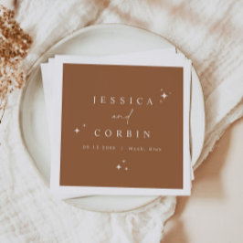 Servilleta De Papel Desierto estelar celeste de Terracota bohemia