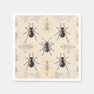 Servilleta De Papel Design vintage chic de fourmis symétriques