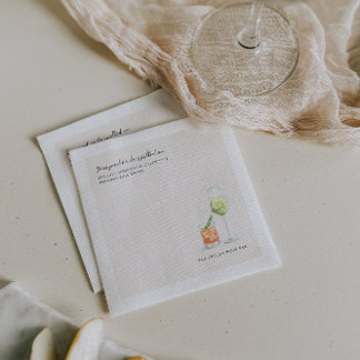 Servilleta De Papel Designed to Be Spilled On | Custom Bar & Events
