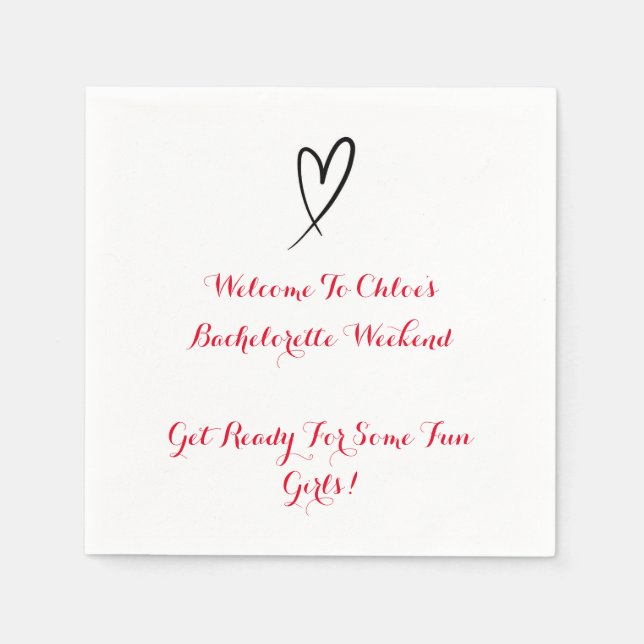 SERVILLETA DE PAPEL DESPEDIDA DE SOLTERA (Anverso)