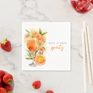 Servilleta De Papel Despedida de soltera Amor a primera Spritz