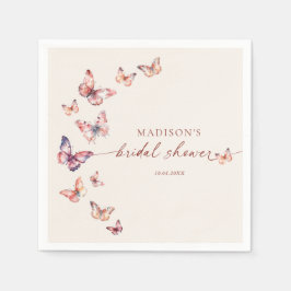 Servilleta De Papel Despedida de soltera boho mariposa