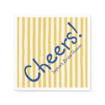 Despedida de Soltera Bold Blue Cheers Yellow Strip
