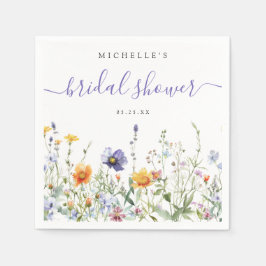 Servilleta De Papel Despedida de Soltera Campo de Flores Silvestres