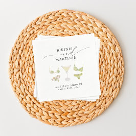 Servilleta De Papel Despedida de soltera con bikinis y martinis