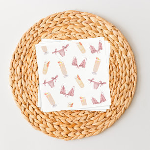 Servilleta De Papel Despedida de soltera con bragas y palomas