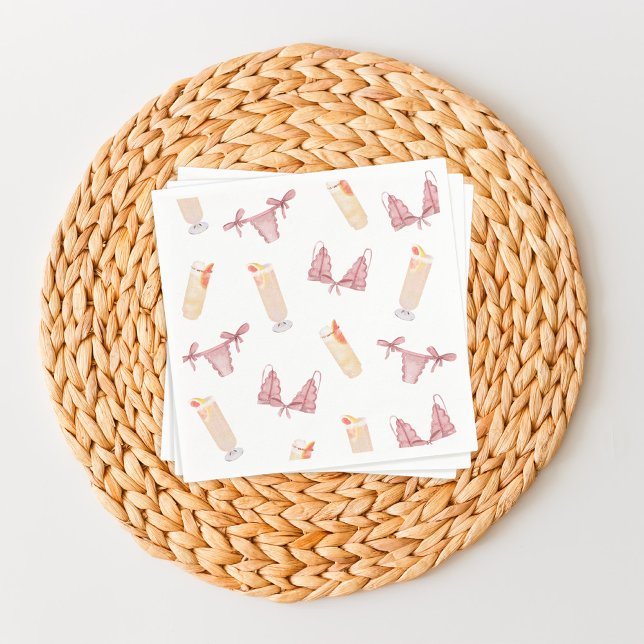 Servilleta De Papel Despedida de soltera con bragas y palomas (Subido por el creador)
