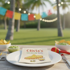 Servilleta De Papel Despedida de soltera con fiesta mexicana personali