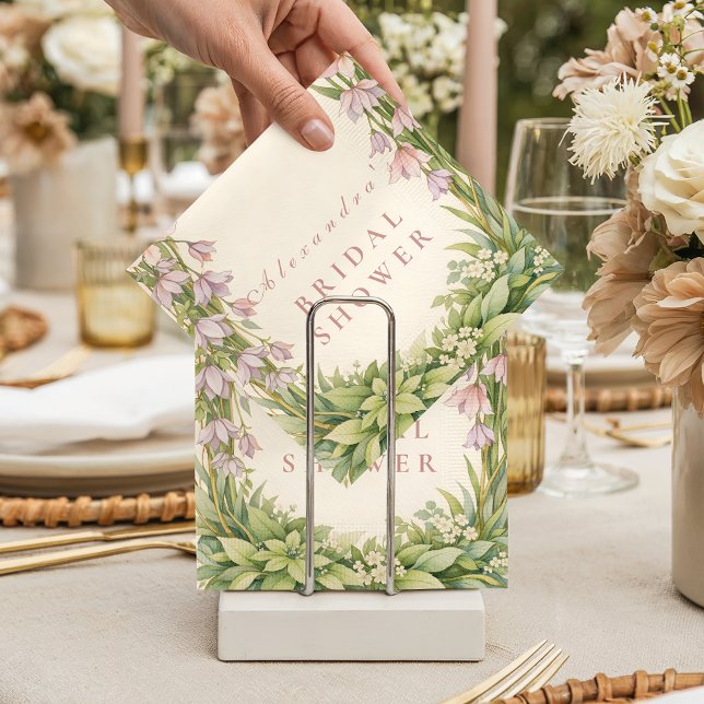 Servilleta De Papel Despedida de soltera con jardín de iris y campanil (Subido por el creador)