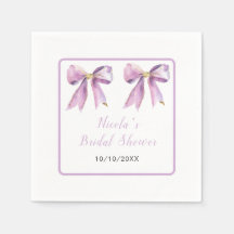 Despedida de soltera con lazo coquette púrpura