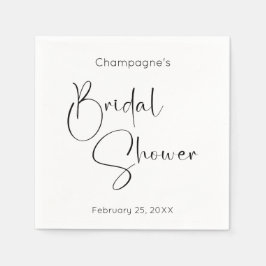 Servilleta De Papel Despedida de Soltera con Letra Moderna